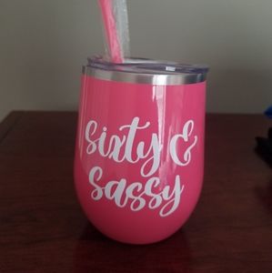 NEW Sixty & Sassy Stainless Steel Tumbler